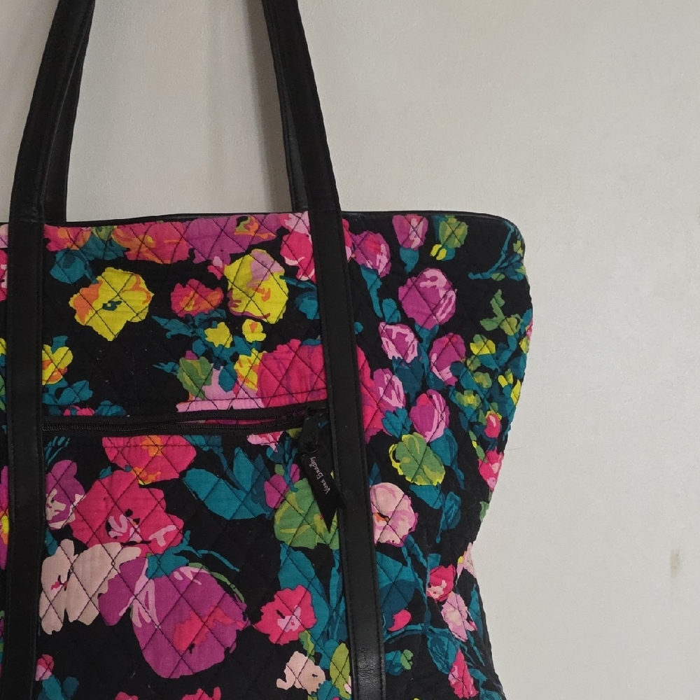 Floral Quilted Tote Bag